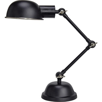 Industrialna lampka biurkowa Tilde czarna